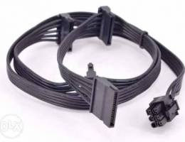 wanted (2) 6pin to x2 sata cables for PSU