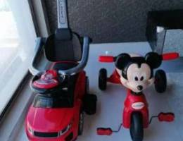 Range Rover Push Car and Mickey Bike