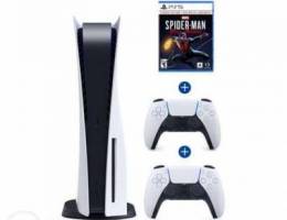 Ps5 + 2 Controllers + spiderman