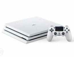 ps4 pro white 1 T 2 controller