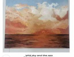 Wild sky and the sea
