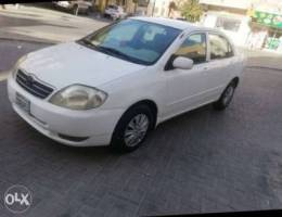 Toyota corolla 2002 passing till 2/31/2022