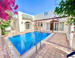 large modern villa with pool close to ksa