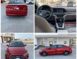 Hyundai Elantra 2018 red