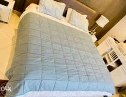 IKEA Bedspread, pillows, throw, blanket