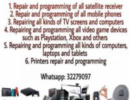 We can repair and program video games