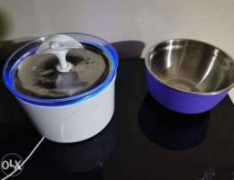 Water fountain for cats and stainless stee...