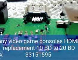 any vidio game hdmi change