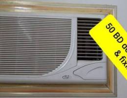 Window ac with delivery and fixing