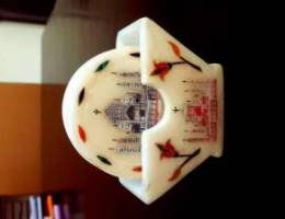 Marble coaster, Taj Mahal design