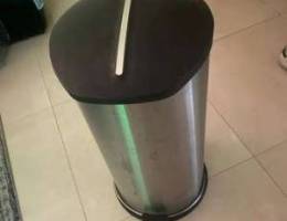 stainless steel trash bin