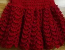 Baby girl handmade crochet dress