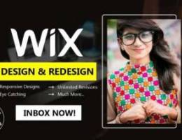I will design, redesign wix, weebly websit...