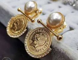 Earrings gold plated - 10 bd