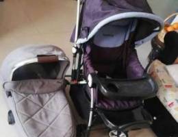 Two Way Stroller with baby Carrie cot 20 b...