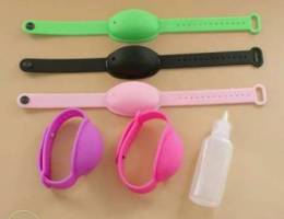 Silicone wrist sanitizer band