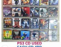 Ps3 cds used each cd 4bd Ù…Ø³ØªØ®Ø¯Ù…