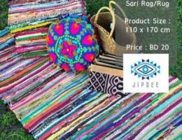 New handmade Indian sari rugs for sale