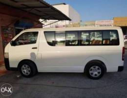 Toyota hiace for rent weekly & monthy