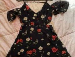 Preloved Black Floral Dress