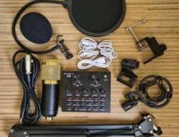 BM800 Condensor Mic set With V8 Sound card