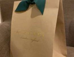 Burberry large shopping bag with ribbon