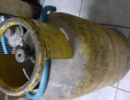 Small gas cylinder for sale with regulator...