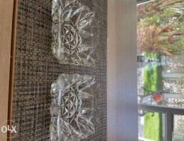 Crystal ash trays