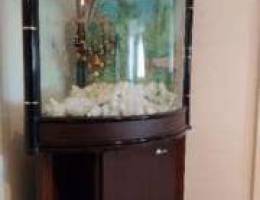 CORNER AQUARIUM 150L With Stand and Extern...