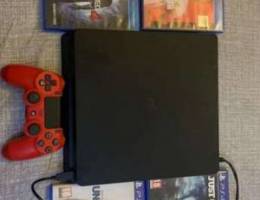 ps4 + 1 controlar + 4games Ø¨Ù„Ø§Ø³ØªÙŠØ´Ù† 4 + Ù‚ÙŠ...