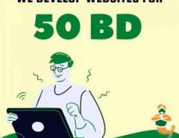 we develop static websites for 50 BD