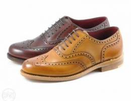 Leather handmade shoes.