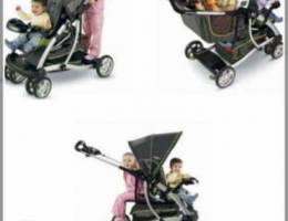 Stroller for 2: infant/child and toddler