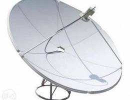 6 feet satellite dish, LMB and reciever