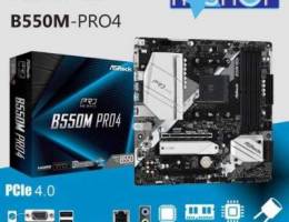 Asrock motherboard B550m pro4 Brand new