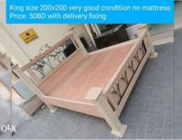 King size 200x200 very good condition no m...