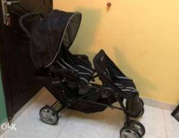 stroller double brand graco like new