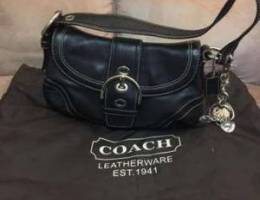 leather Coach bag