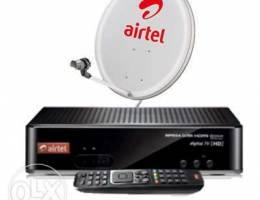 Arabic dish Airtel receiver and dish