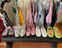 Girls Bundle - 21 dresses / 5 shoes - Age ...