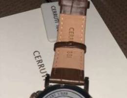 cerruti 1881 men leather watch- brand new