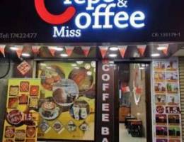 Sweet and coffee shop for sale
