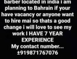 Barber from india with 7 year experience
