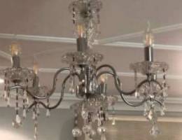 Silver Chandelier 6 arms