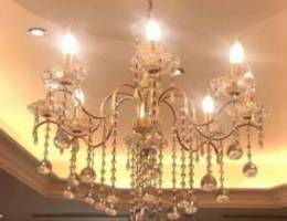 8 arms Gold color Chandelier