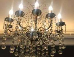 10 arms Gold Plated Chandelier for sale