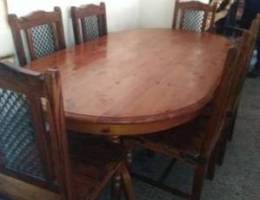 Dininig table with 6 chair