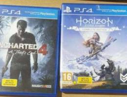 New Horizon and Uncharted 4 PS4 games