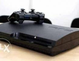 PS3 Slim with 2 controller.