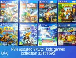 ps4 updated 9/5/21 kids games